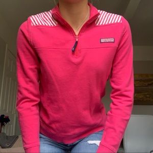 XS Vineyard Vines Hot Pink Long Sleeve Shep Shirt